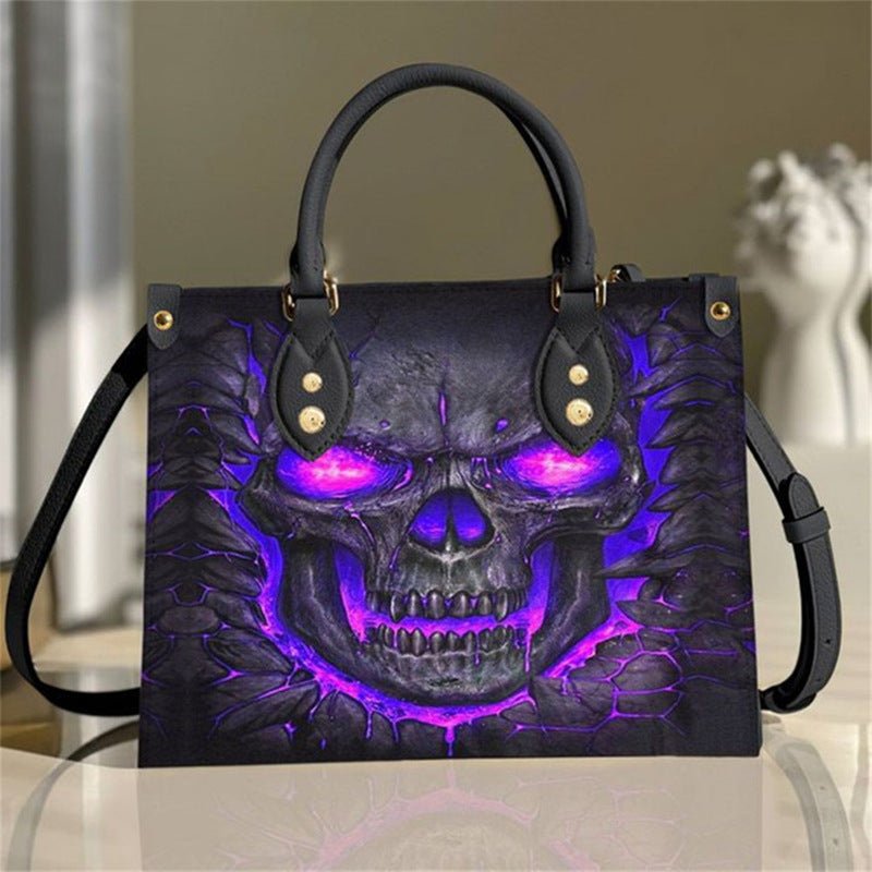 Fashion Personality Halloween Skull Pattern Tote Bag - 0 - Scribble Snacks