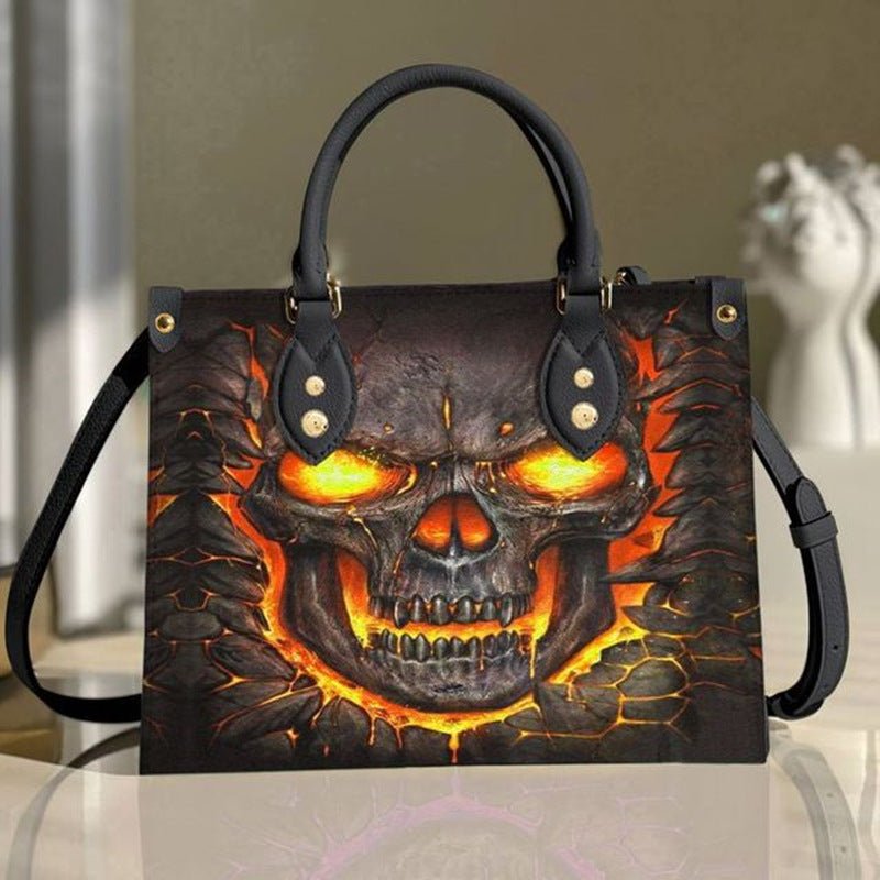 Fashion Personality Halloween Skull Pattern Tote Bag - 0 - Scribble Snacks