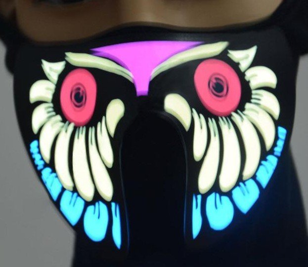 Fashion Wire LED Halloween Easter Rave Mask Luminous Costume Mask Party Easter Decor Gift - 0 - Scribble Snacks