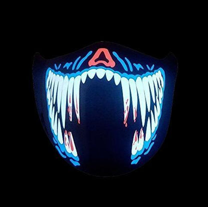 Fashion Wire LED Halloween Easter Rave Mask Luminous Costume Mask Party Easter Decor Gift - 0 - Scribble Snacks