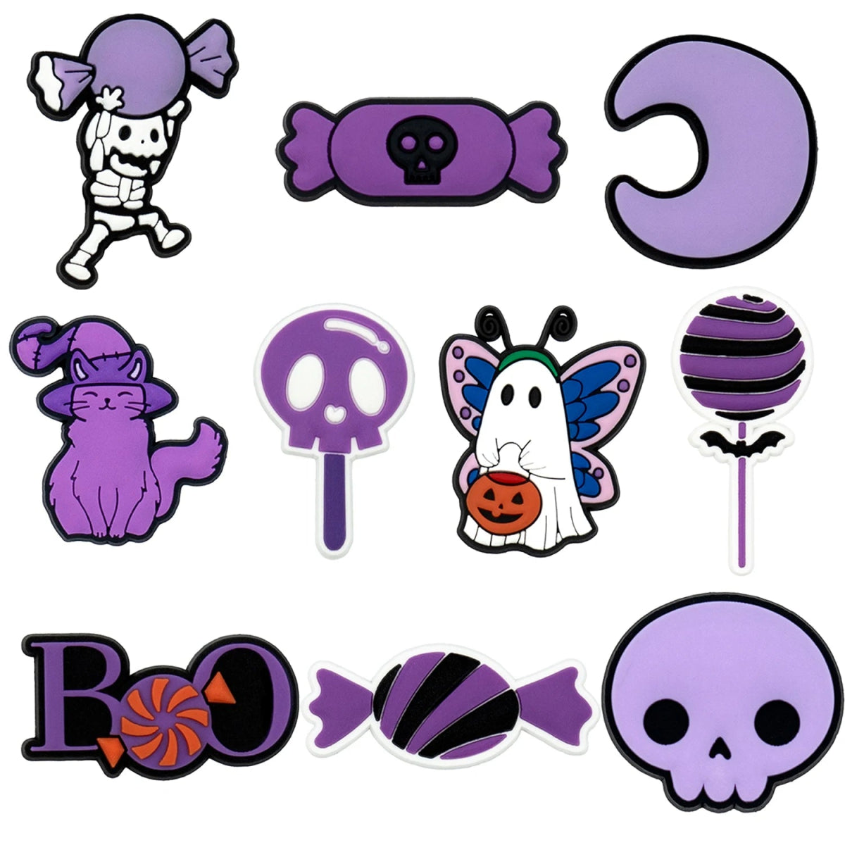 Festive Halloween Shoe Charms - Halloween - Shoe Charms & Keychains - Scribble Snacks