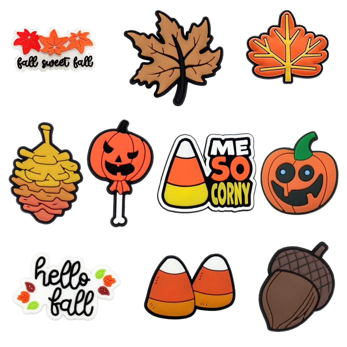 Festive Halloween Shoe Charms - Halloween - Shoe Charms & Keychains - Scribble Snacks