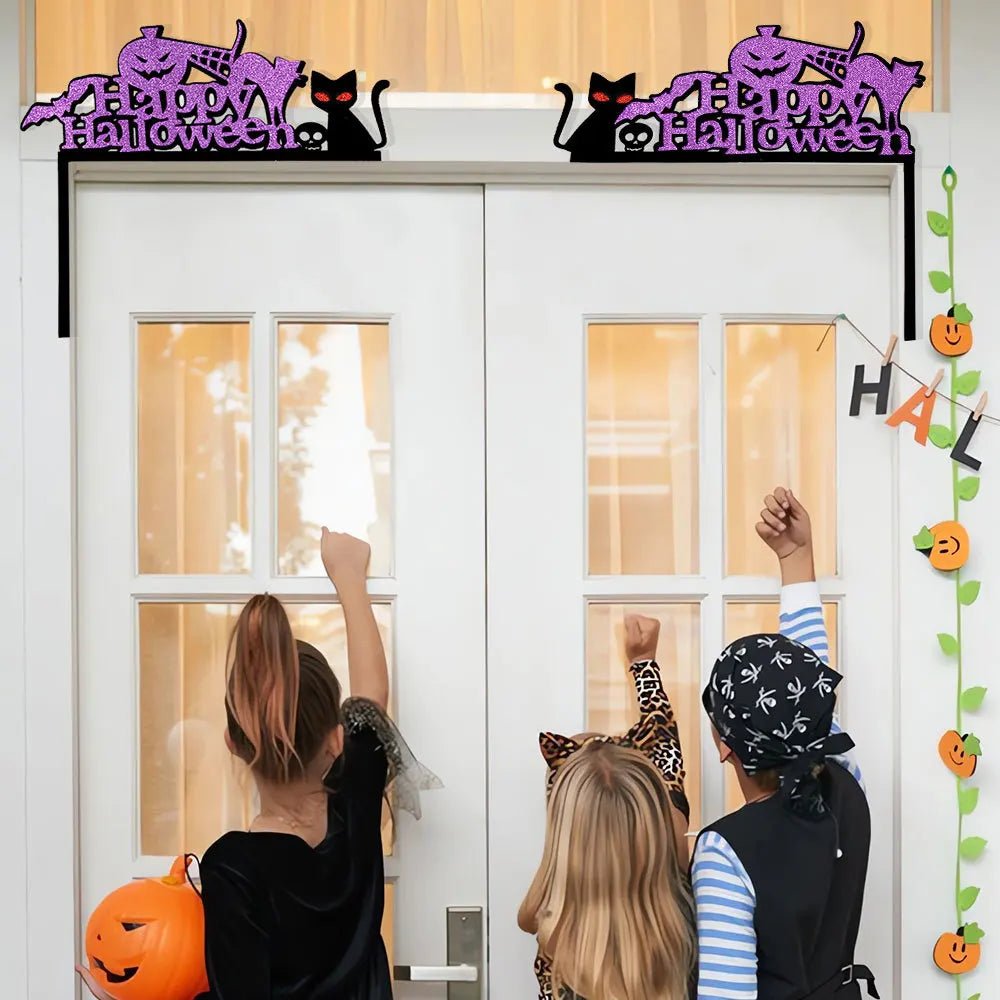 Freaky Feast Moon Door Stickers - Halloween - Stickers & Labels (including Scrapbooking, Wall Decals) - Scribble Snacks