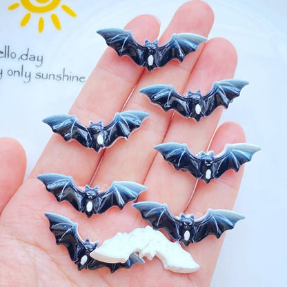 Funky Bat Snack Charms Set - Halloween - Resin Ornaments & Charms - Scribble Snacks