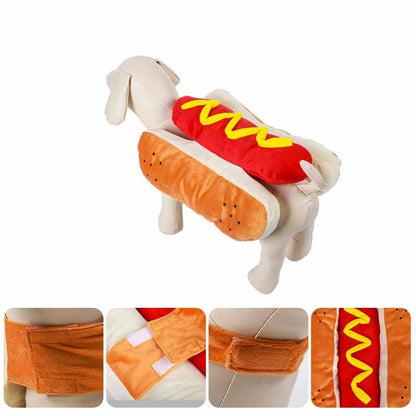 Funny Halloween Costumes For Dogs Puppy Pet Clothing Hot Dog Design Dog Clothes Pet Apparel Dressing Up Cat Party Costume Suit - 0 - Scribble Snacks