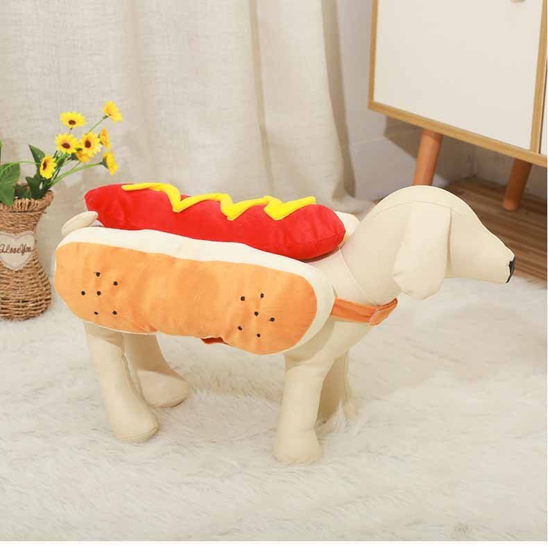 Funny Halloween Costumes For Dogs Puppy Pet Clothing Hot Dog Design Dog Clothes Pet Apparel Dressing Up Cat Party Costume Suit - 0 - Scribble Snacks