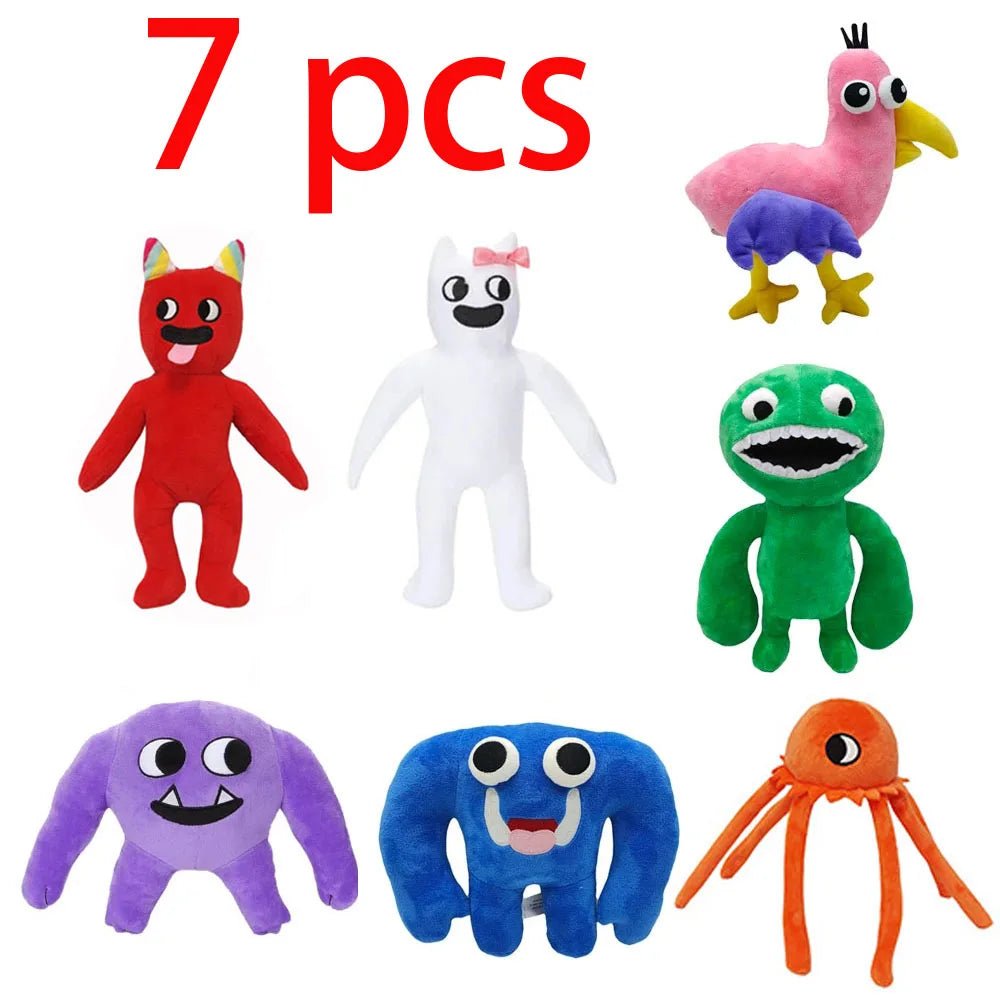 Garden Stuffed Monster Toy Set - Soft Plush Toys - Scribble Snacks