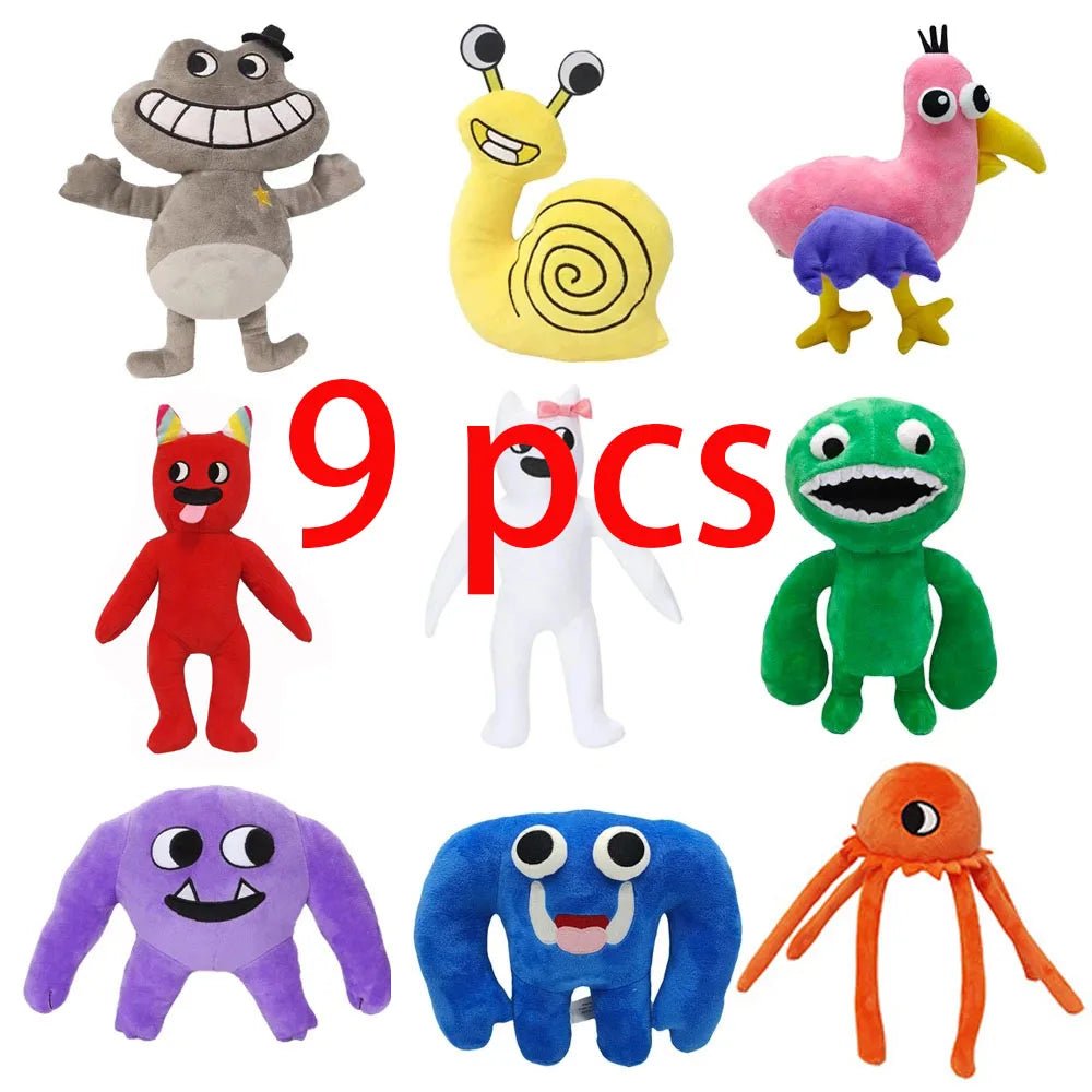 Garden Stuffed Monster Toy Set - Soft Plush Toys - Scribble Snacks