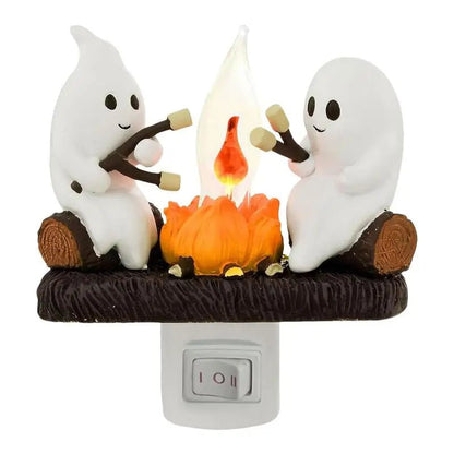 Ghost Campfire Halloween Night Light - Halloween - Lanterns & Candle Holders - Scribble Snacks