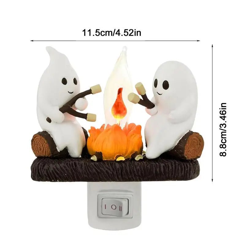 Ghost Campfire Halloween Night Light - Halloween - Lanterns & Candle Holders - Scribble Snacks