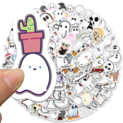 Ghost Graffiti Sticker Set - Halloween - Stickers & Labels (including Scrapbooking, Wall Decals) - Scribble Snacks