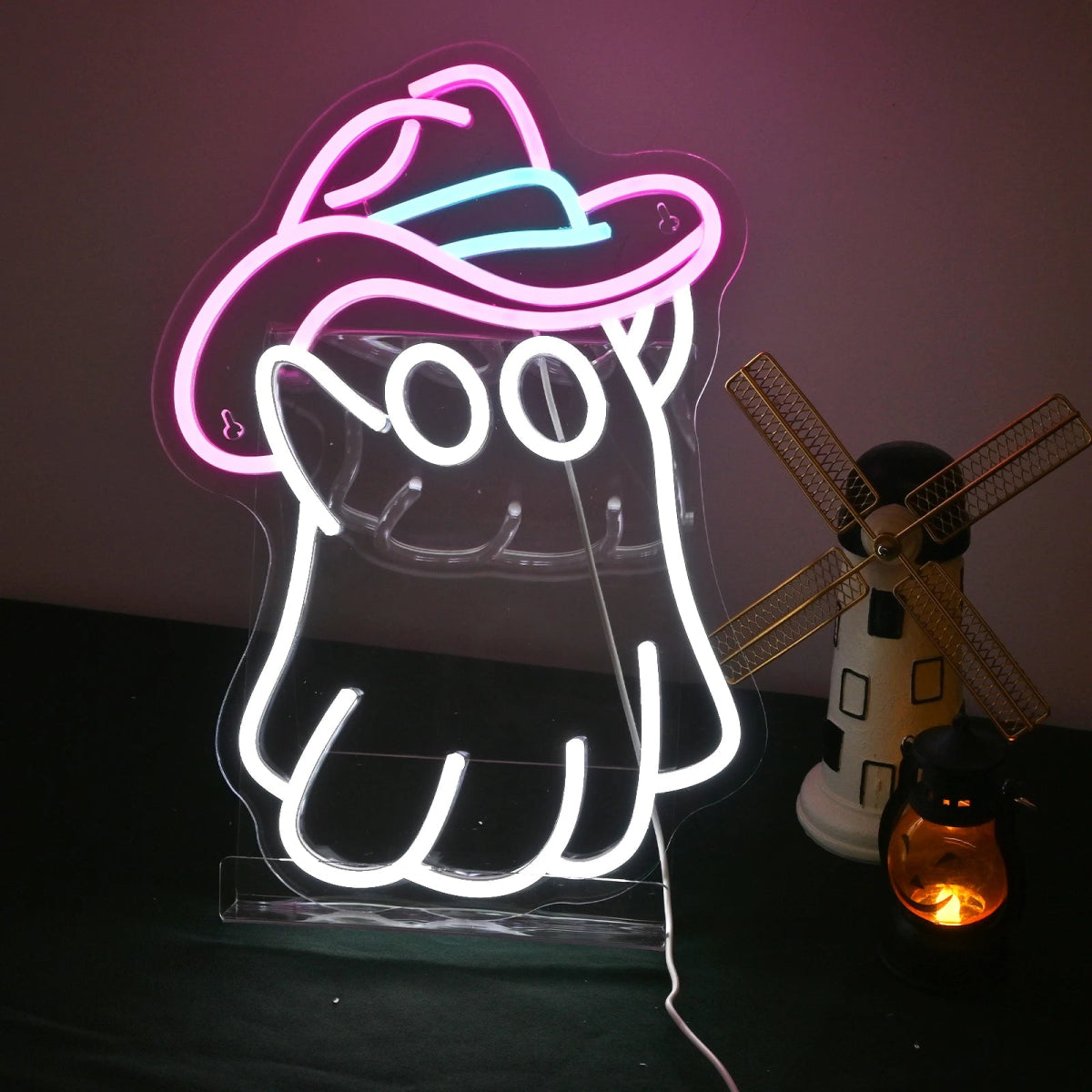 Ghost LED Neon Wall Lights - Halloween - LED Lighting & Neon Signs - Scribble Snacks