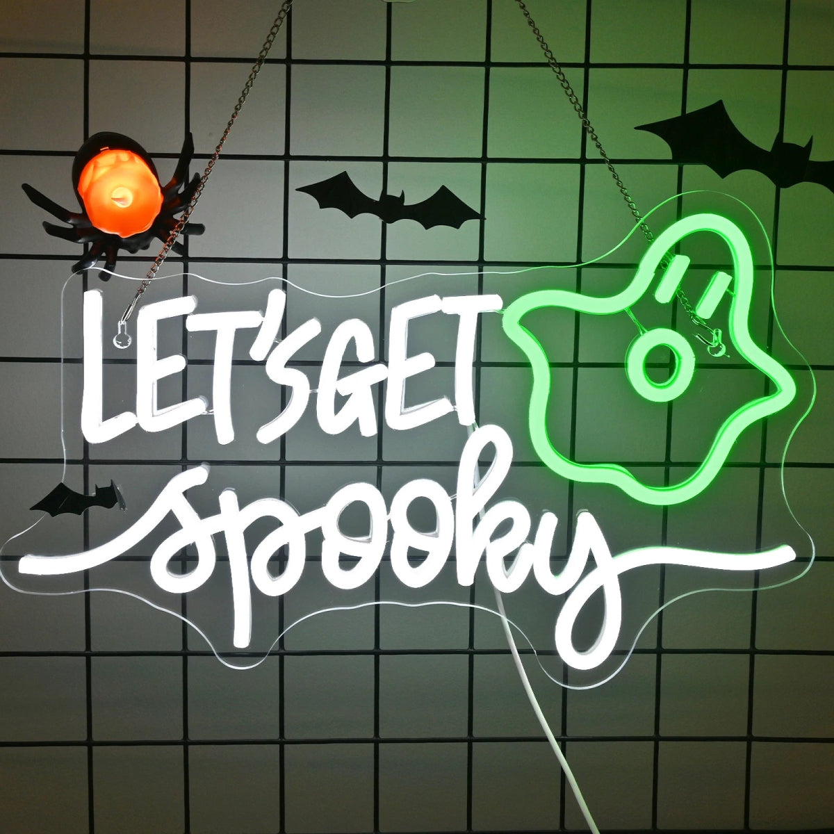 Ghost LED Neon Wall Lights - Halloween - LED Lighting & Neon Signs - Scribble Snacks