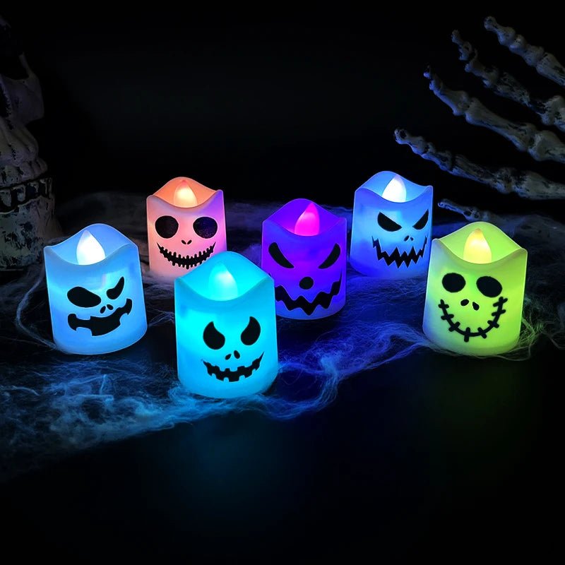 Ghost Pumpkin Halloween Candle Set - Halloween - Lanterns & Candle Holders - Scribble Snacks