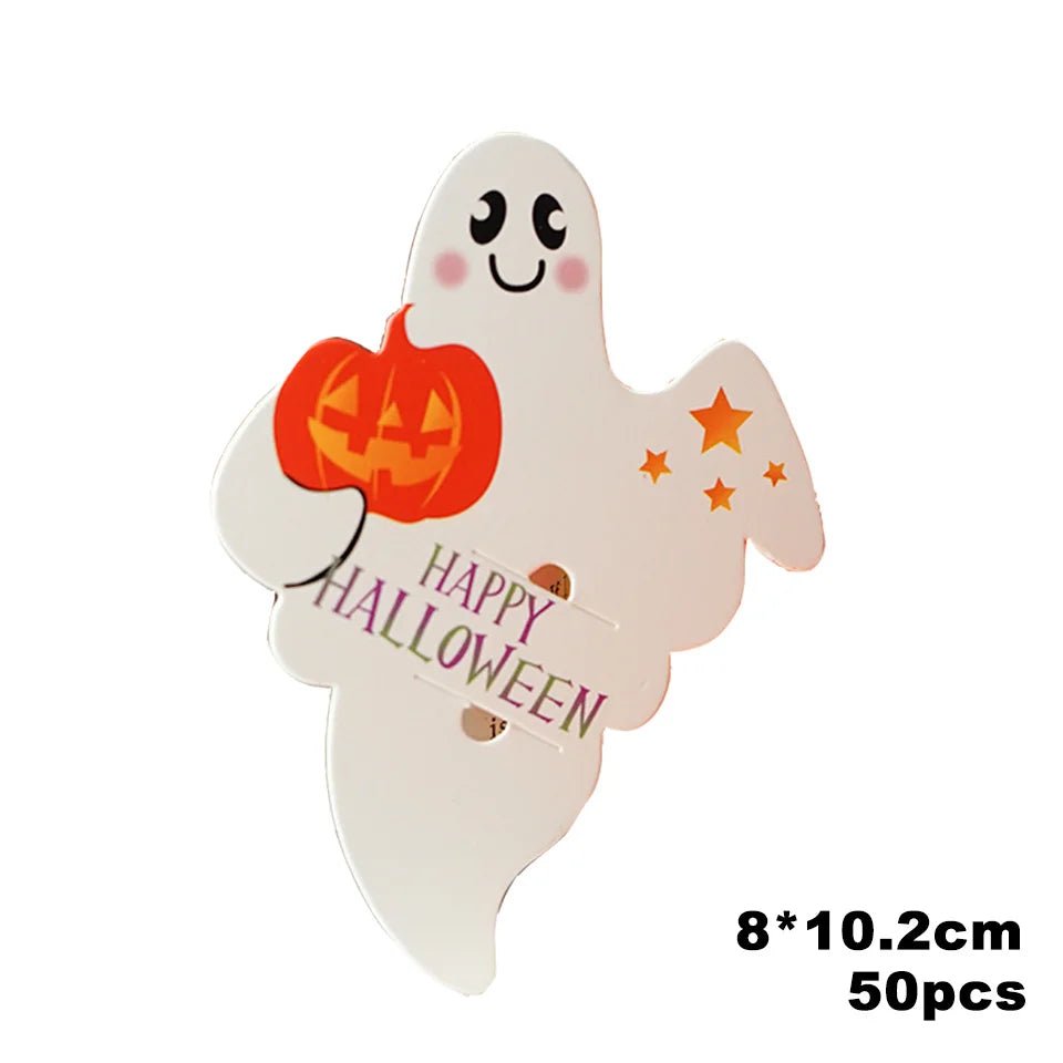 Ghost Pumpkin Lollipop Holders Pack - Halloween - Candy Buckets & Holders - Scribble Snacks