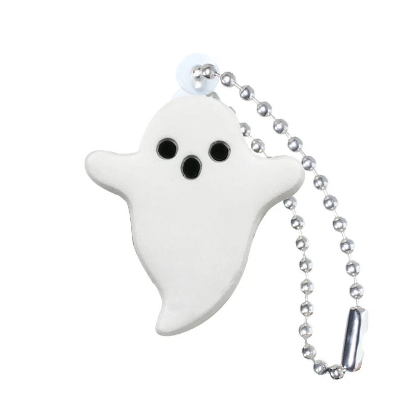 Ghost Pumpkins Keyring Accessory - Halloween - Shoe Charms & Keychains - Scribble Snacks