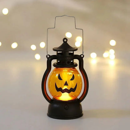 Ghostly Pumpkin Halloween Lantern - Halloween - Lanterns & Candle Holders - Scribble Snacks