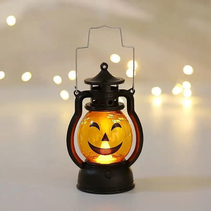 Ghostly Pumpkin Halloween Lantern - Halloween - Lanterns & Candle Holders - Scribble Snacks