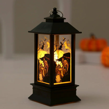 Ghostly Pumpkin Halloween Lantern - Halloween - Lanterns & Candle Holders - Scribble Snacks