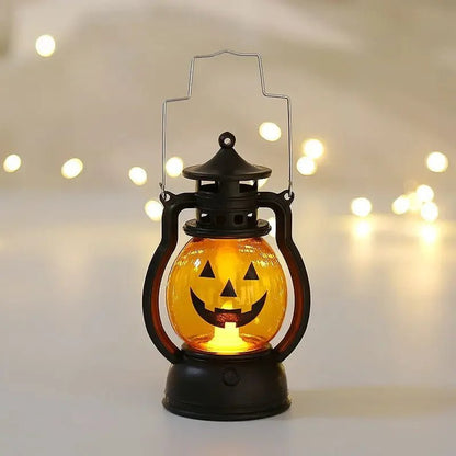 Ghostly Pumpkin Halloween Lantern - Halloween - Lanterns & Candle Holders - Scribble Snacks