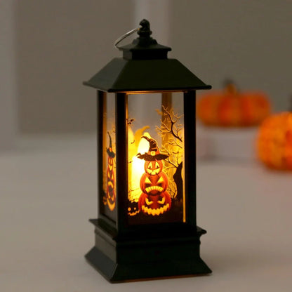 Ghostly Pumpkin Halloween Lantern - Halloween - Lanterns & Candle Holders - Scribble Snacks