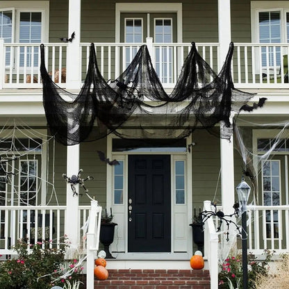 Ghostly Treats Halloween Gauze Decor - Halloween - Spider Webs & Gauze Decorations - Scribble Snacks