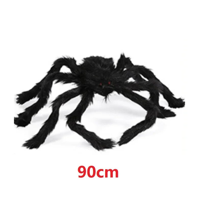 Giant Black Spider Halloween Decor - Halloween - Fake Spiders & Insects - Scribble Snacks