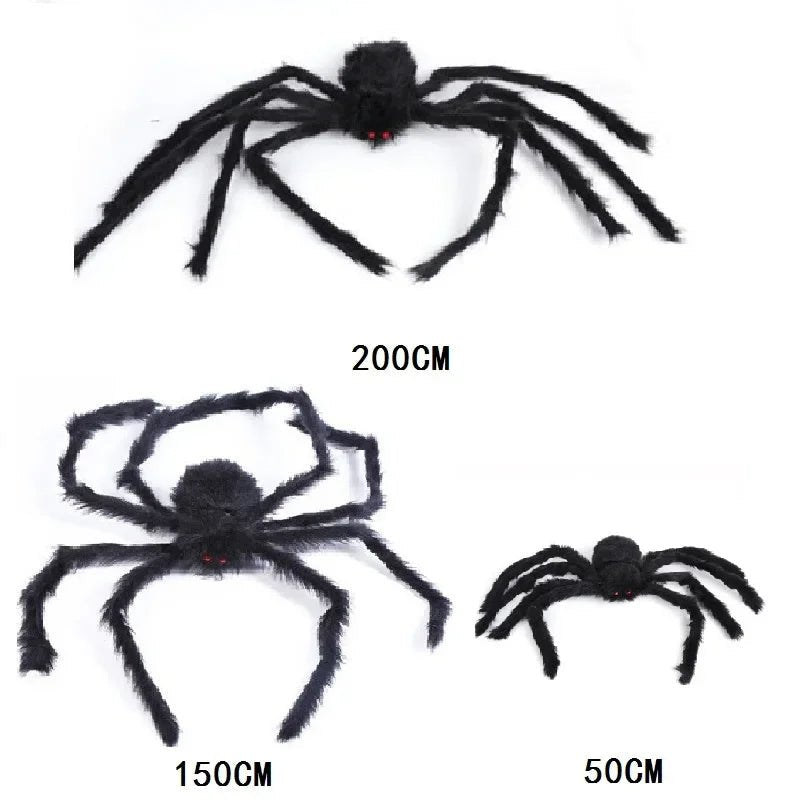 Giant Black Spider Halloween Decor - Halloween - Fake Spiders & Insects - Scribble Snacks