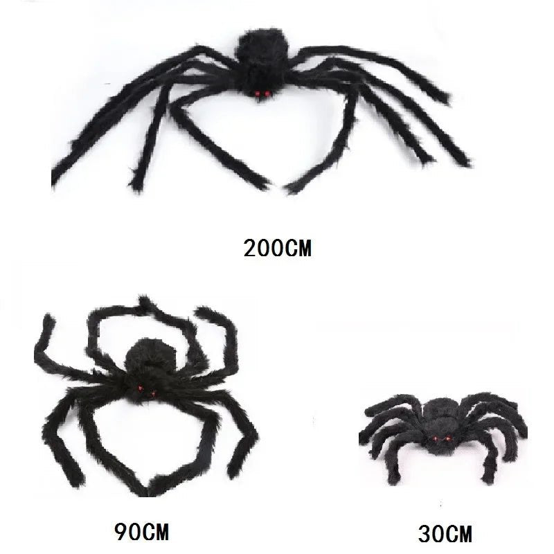 Giant Black Spider Halloween Decor - Halloween - Fake Spiders & Insects - Scribble Snacks