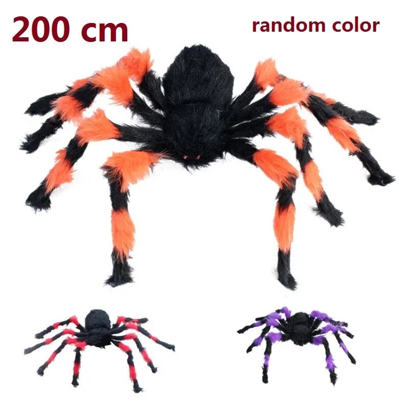 Giant Black Spider Halloween Decor - Halloween - Fake Spiders & Insects - Scribble Snacks