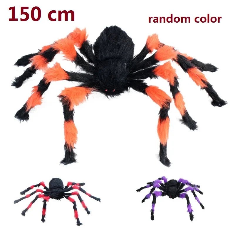 Giant Black Spider Halloween Decor - Halloween - Fake Spiders & Insects - Scribble Snacks