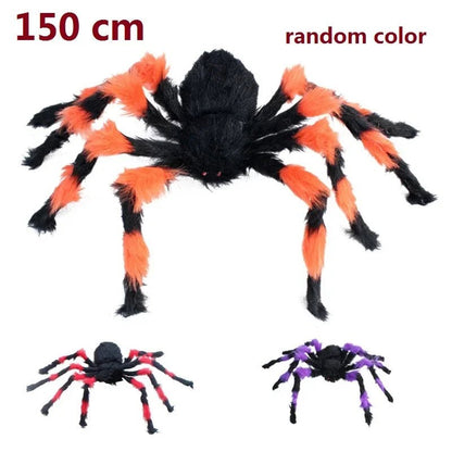 Giant Black Spider Halloween Decor - Halloween - Fake Spiders & Insects - Scribble Snacks