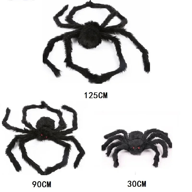 Giant Black Spider Halloween Decor - Halloween - Fake Spiders & Insects - Scribble Snacks