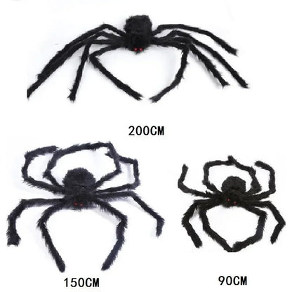 Giant Black Spider Halloween Decor - Halloween - Fake Spiders & Insects - Scribble Snacks