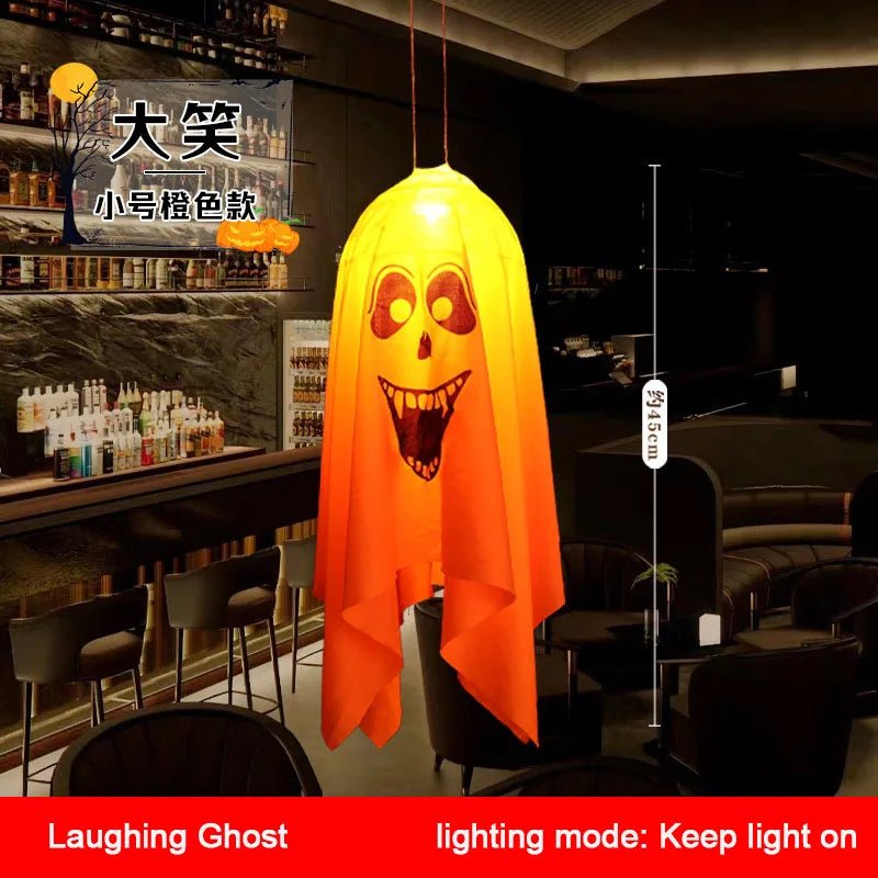 Glow Ghost Halloween Decorations - Halloween - Party Banners & Hanging Ornaments - Scribble Snacks