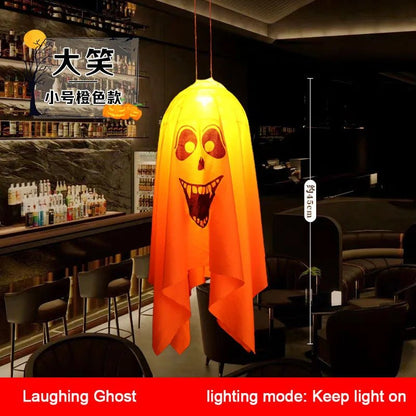 Glow Ghost Halloween Decorations - Halloween - Party Banners & Hanging Ornaments - Scribble Snacks