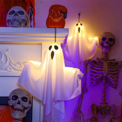 Glow Ghost Halloween Decorations - Halloween - Party Banners & Hanging Ornaments - Scribble Snacks