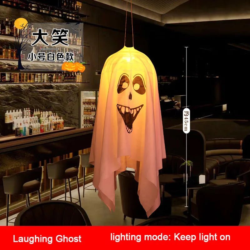 Glow Ghost Halloween Decorations - Halloween - Party Banners & Hanging Ornaments - Scribble Snacks