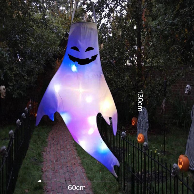 Glowing Ghost Halloween Decor Lamp - Halloween - Party Banners & Hanging Ornaments - Scribble Snacks