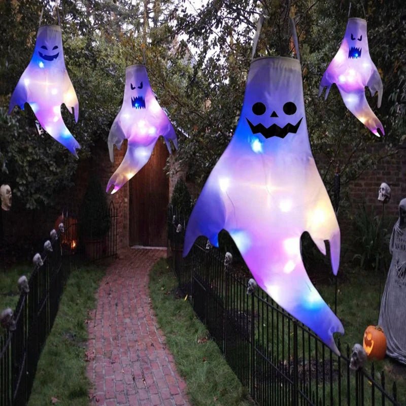 Glowing Ghost Halloween Decor Lamp - Halloween - Party Banners & Hanging Ornaments - Scribble Snacks