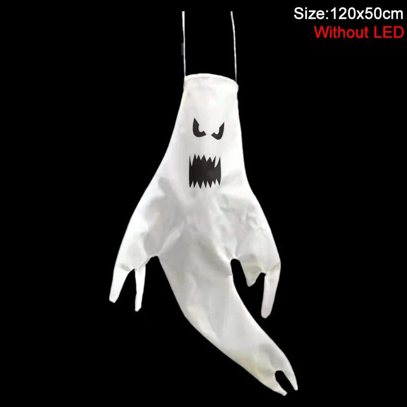 Glowing Ghost Halloween Decor Lamp - Halloween - Party Banners & Hanging Ornaments - Scribble Snacks