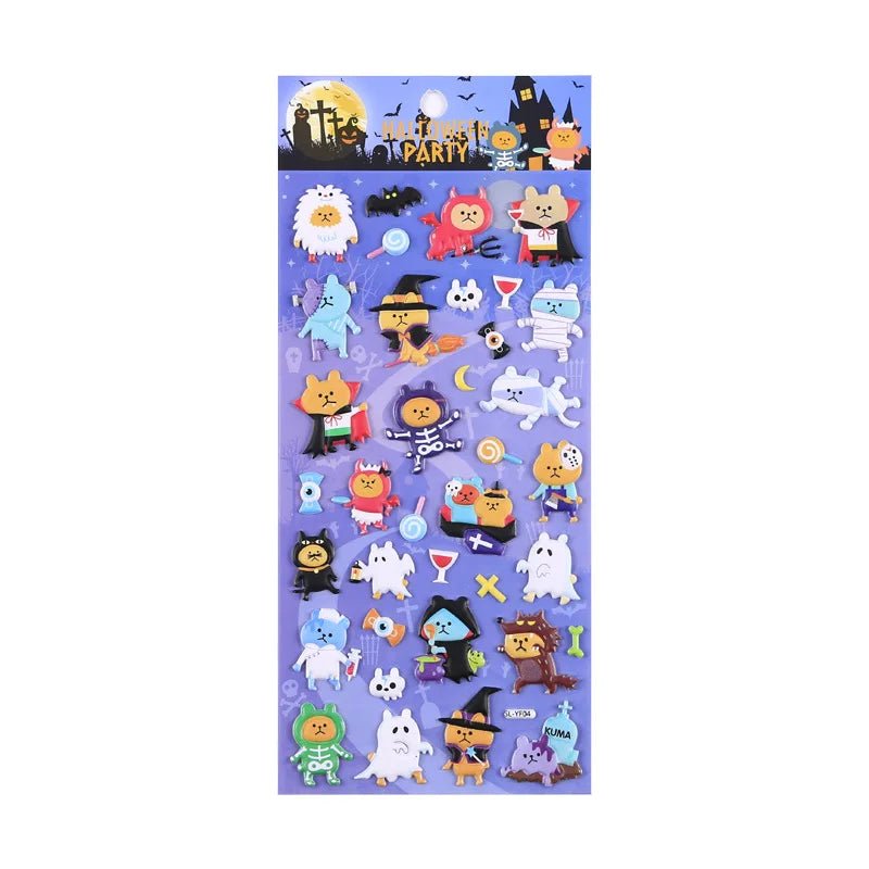 Gourmet Gum Stickers Diary Pack - Halloween - Stickers & Labels (including Scrapbooking, Wall Decals) - Scribble Snacks