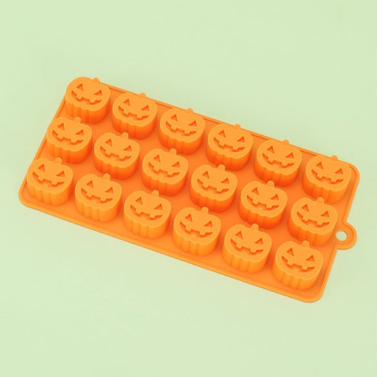 Halloween 18 Hole Pumpkin Jack Food Grade Silicone Mold - 0 - Scribble Snacks