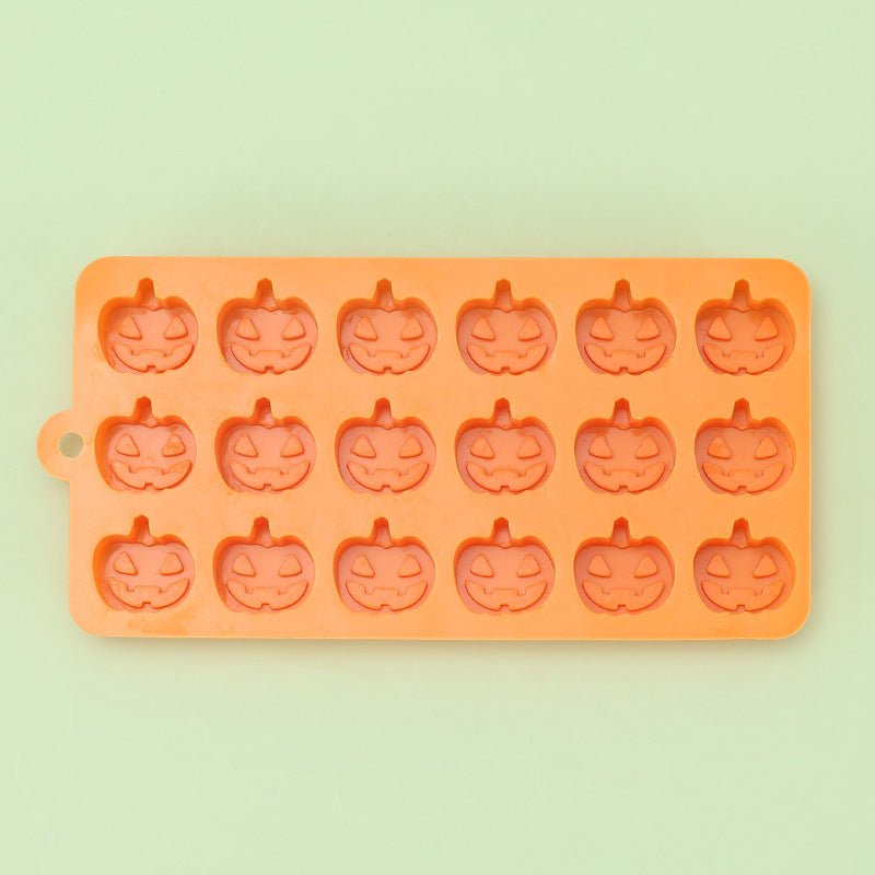 Halloween 18 Hole Pumpkin Jack Food Grade Silicone Mold - 0 - Scribble Snacks