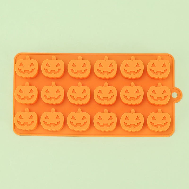 Halloween 18 Hole Pumpkin Jack Food Grade Silicone Mold - 0 - Scribble Snacks