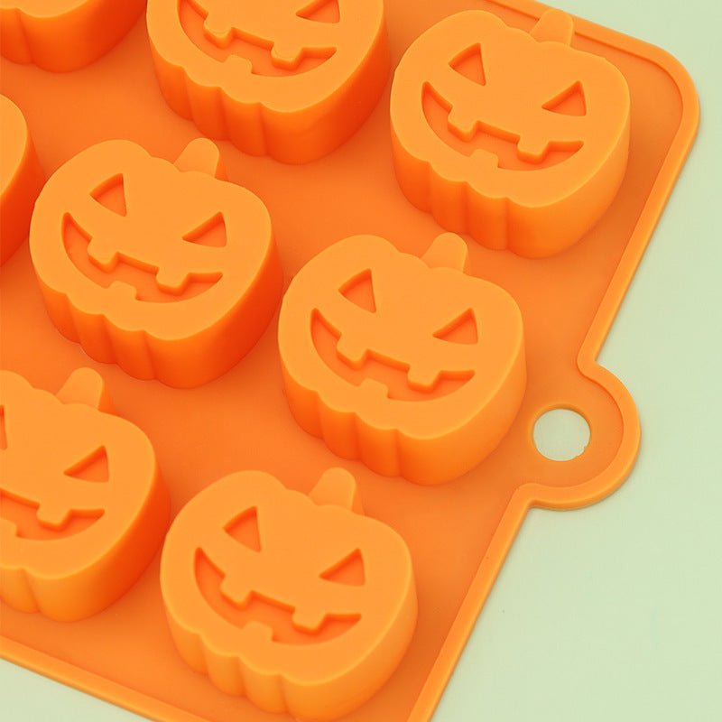 Halloween 18 Hole Pumpkin Jack Food Grade Silicone Mold - 0 - Scribble Snacks