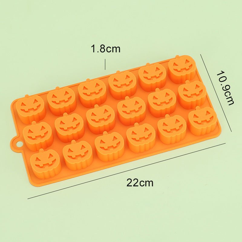 Halloween 18 Hole Pumpkin Jack Food Grade Silicone Mold - 0 - Scribble Snacks