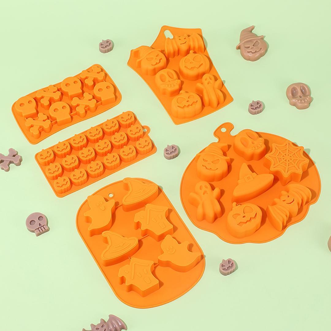 Halloween 18 Hole Pumpkin Jack Food Grade Silicone Mold - 0 - Scribble Snacks