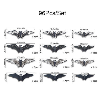 Halloween 3D Hollow Paper Bat Wall Stickers - 0 - Scribble Snacks