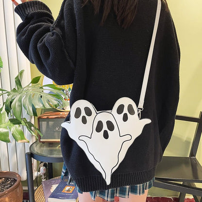 Halloween Bags Funny 3D Cartoon Ghost Cartoon Shoulder Bags Women Cute Cell Phone Purses Crossbody Bag - 4 - Scribble Snacks